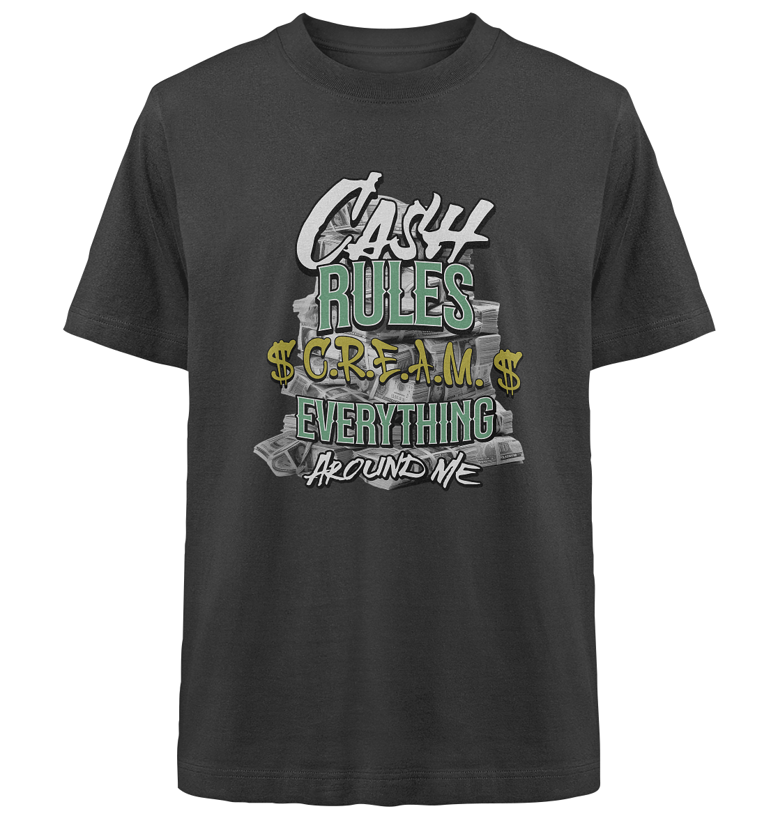 Trashball "C.R.E.A.M." - Heavy Oversized Organic Shirt