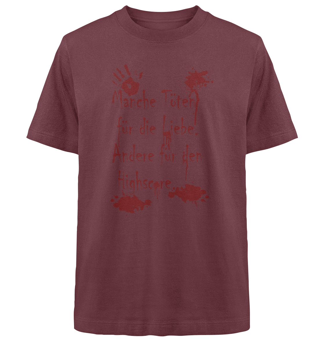 Trashball "Liebe vs. Highscore" - Heavy Oversized Organic Shirt
