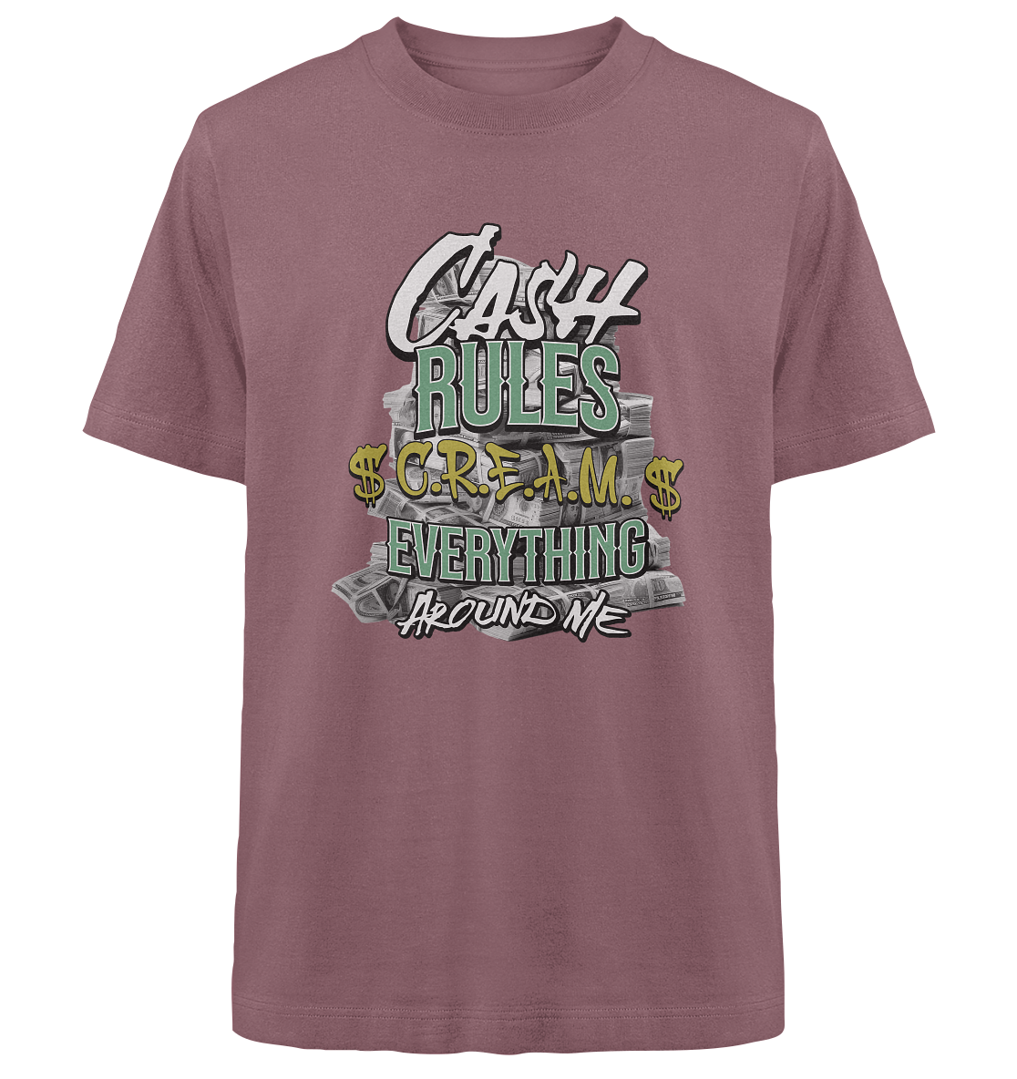 Trashball "C.R.E.A.M." - Heavy Oversized Organic Shirt