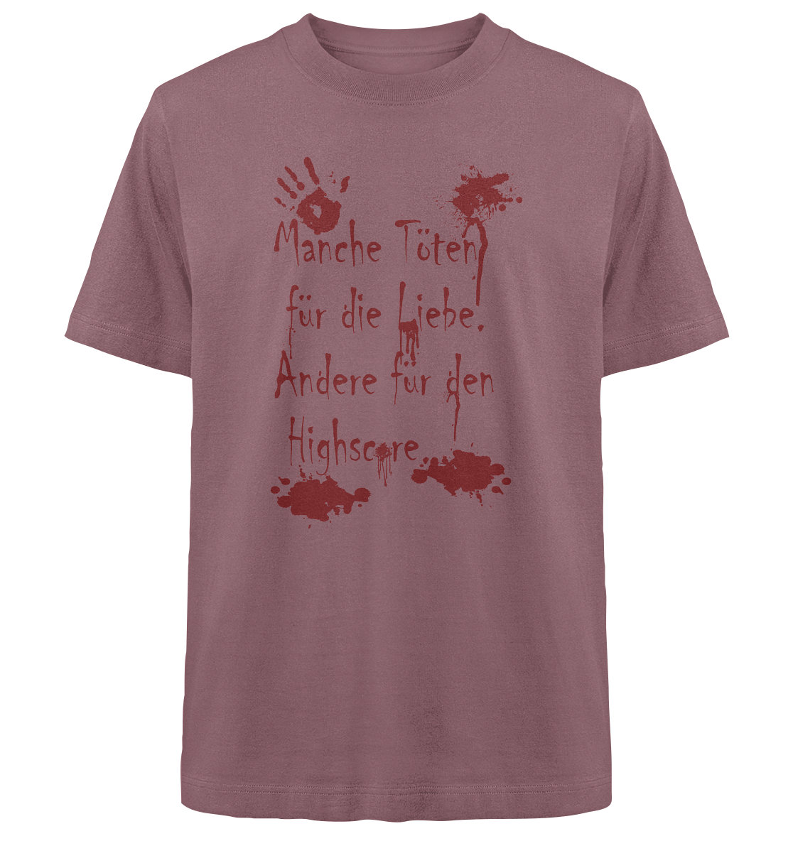 Trashball "Liebe vs. Highscore" - Heavy Oversized Organic Shirt