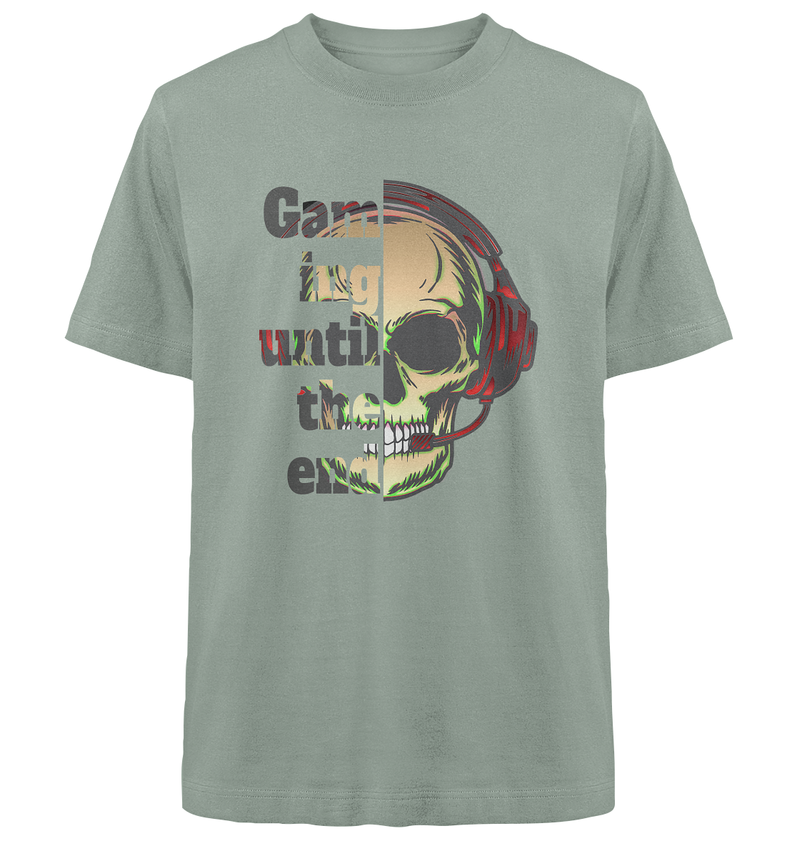 Trashball "Gaming until the end" - Heavy Oversized Organic Shirt