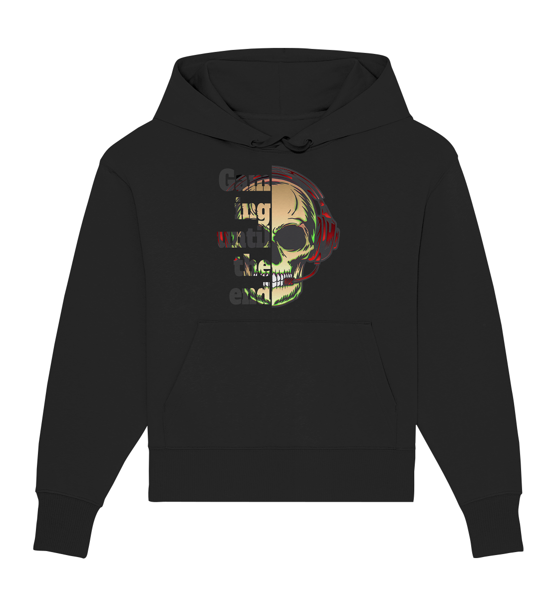 Trashball "Gaming until the end" - Organic Oversize Hoodie