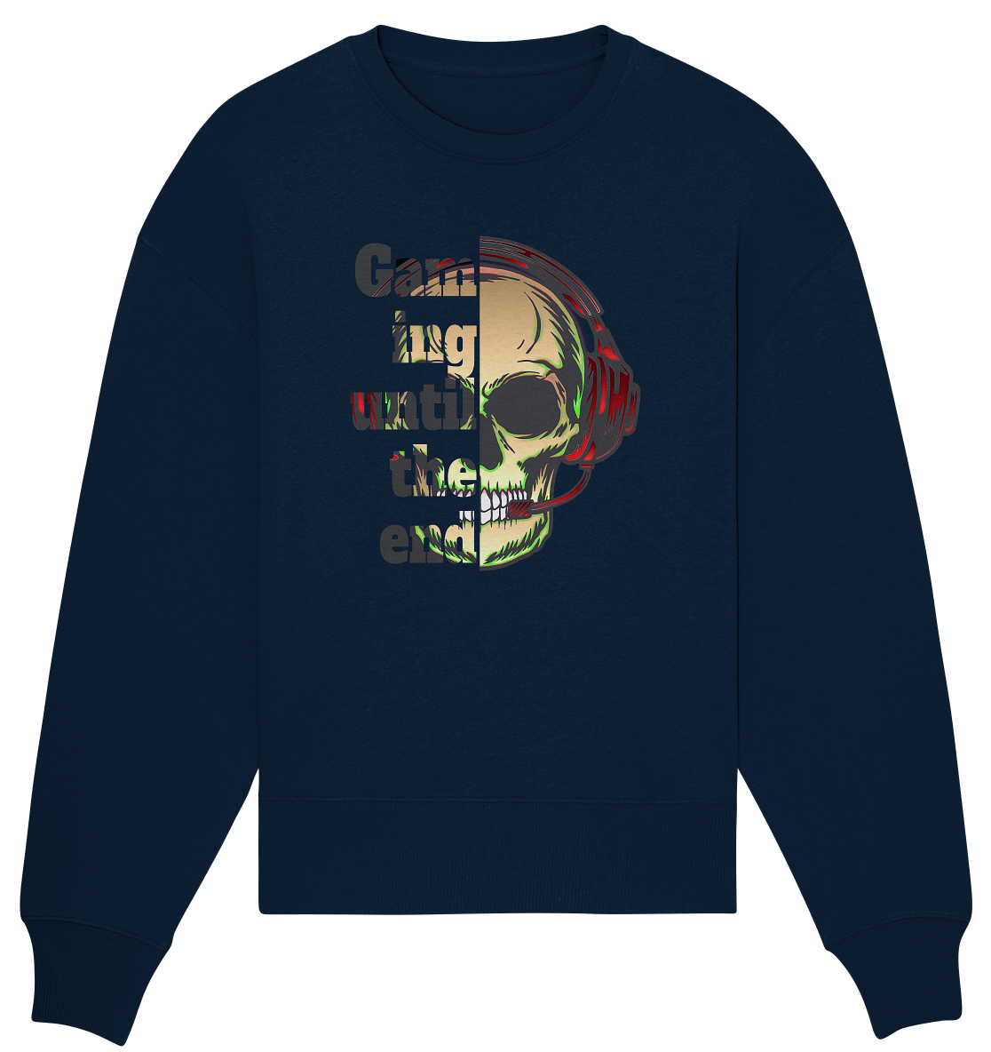 Trashball "Gaming until the end" - Organic Oversize Sweatshirt