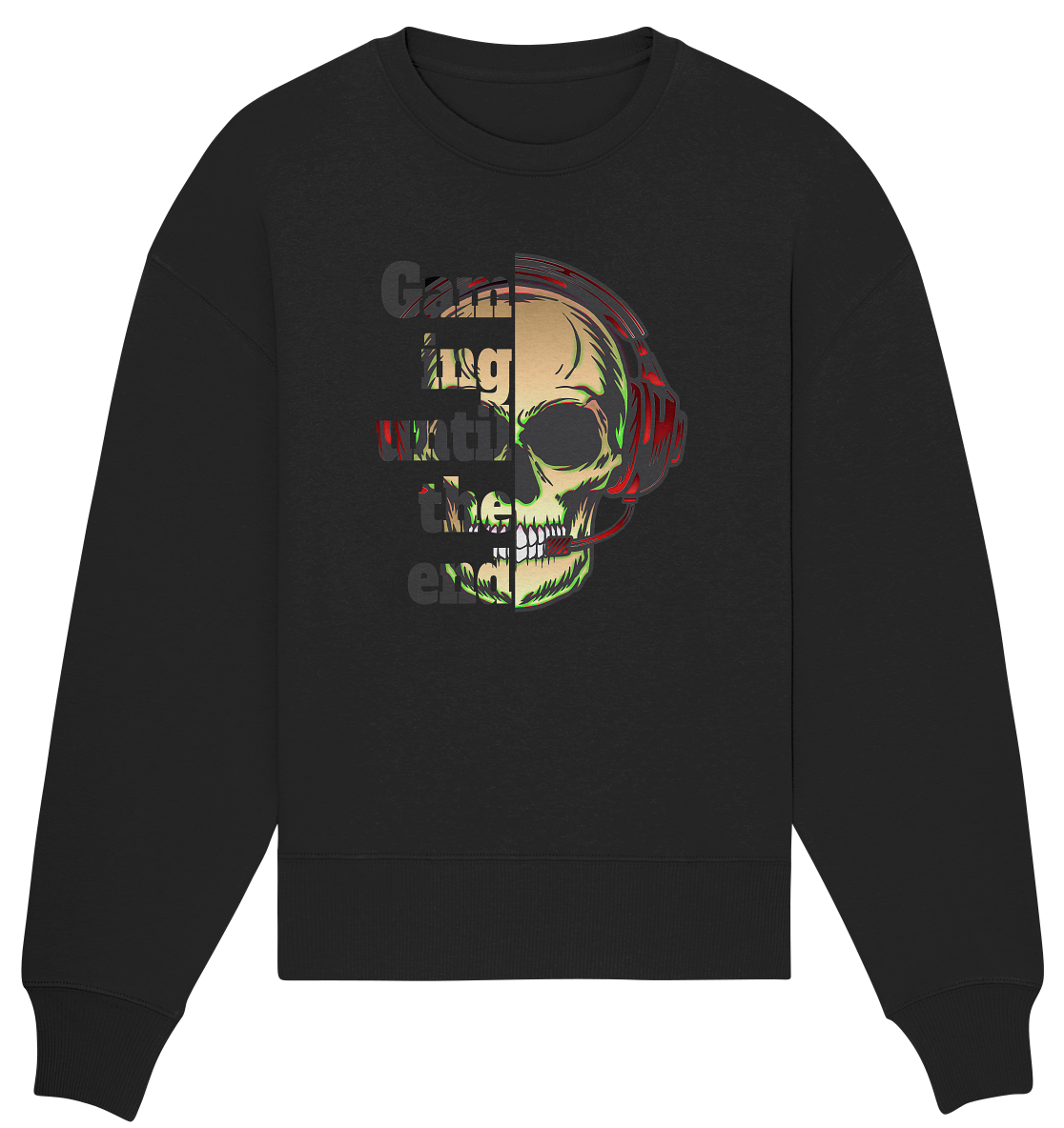 Trashball "Gaming until the end" - Organic Oversize Sweatshirt