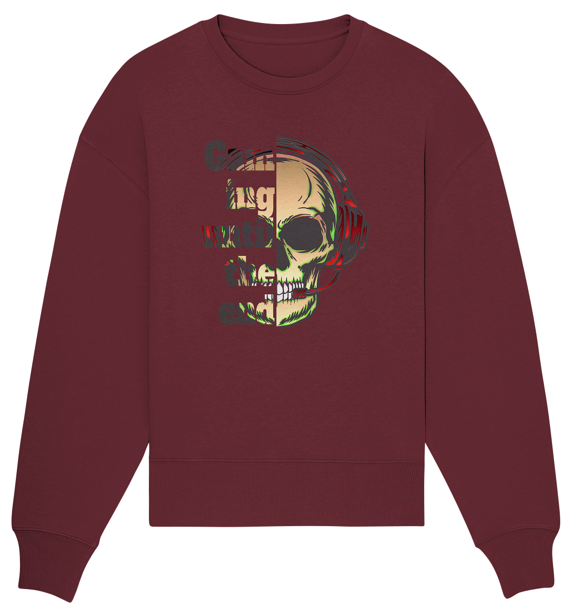 Trashball "Gaming until the end" - Organic Oversize Sweatshirt