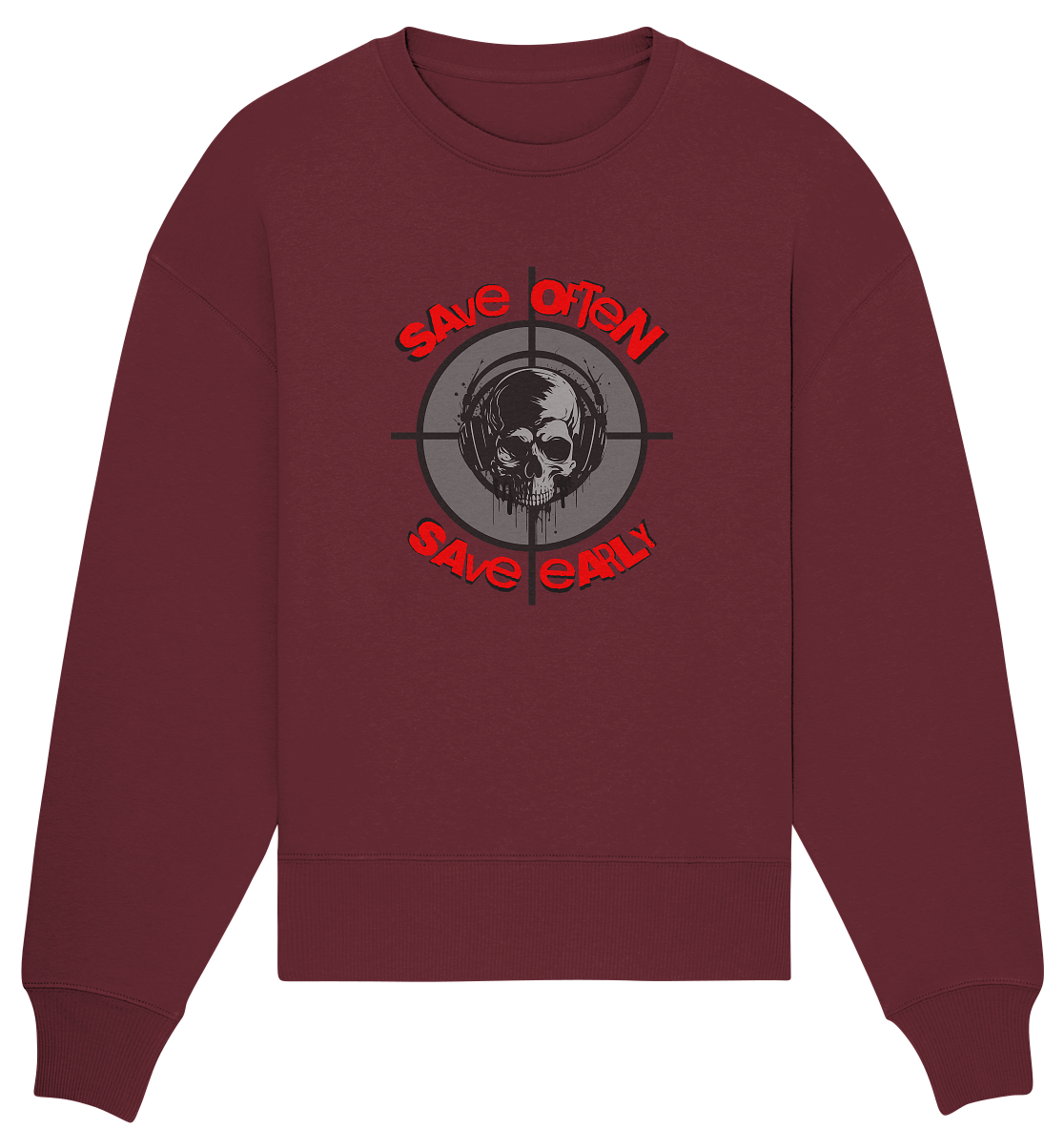 Trashball "Save Often" - Organic Oversize Sweatshirt