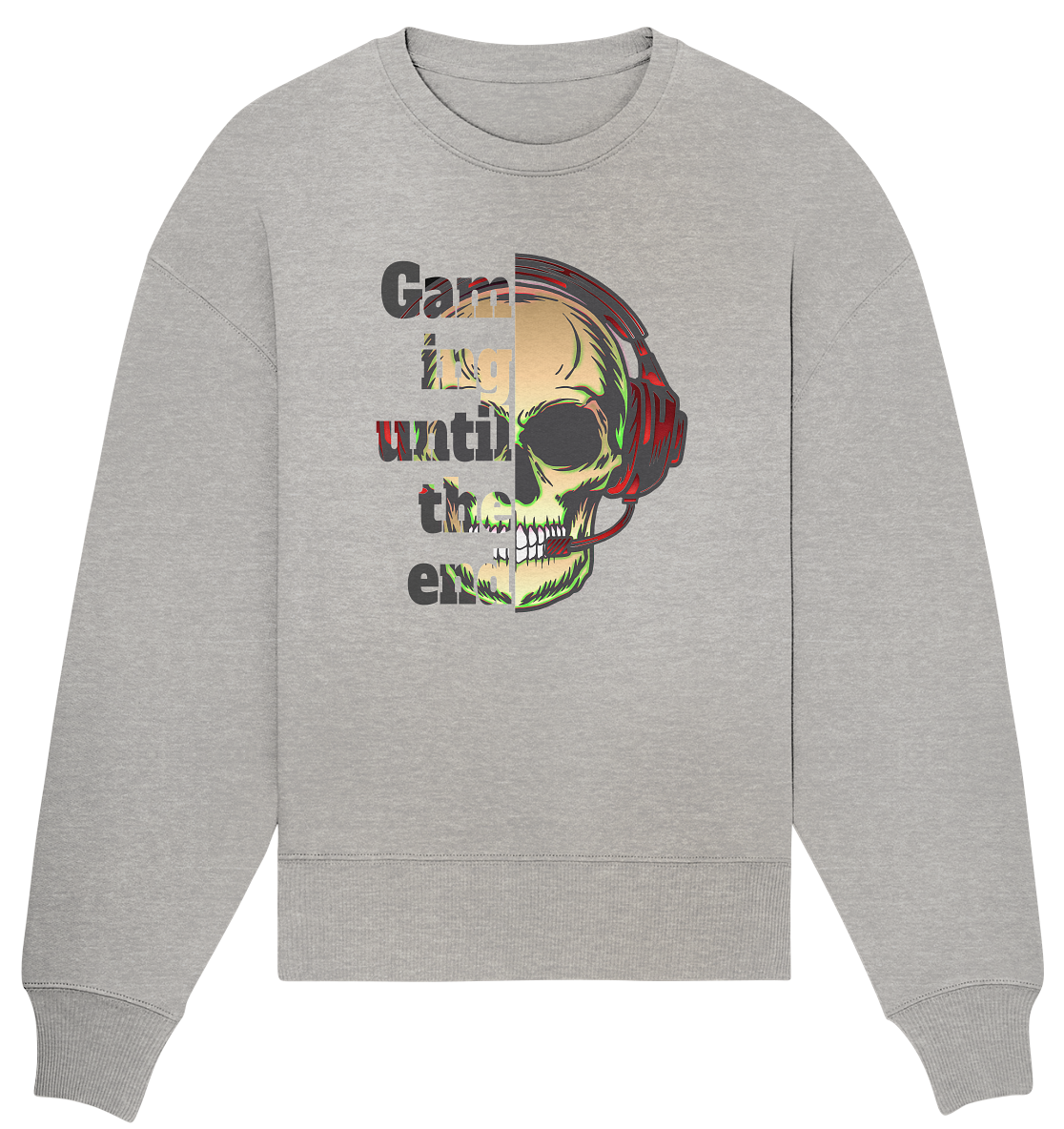 Trashball "Gaming until the end" - Organic Oversize Sweatshirt