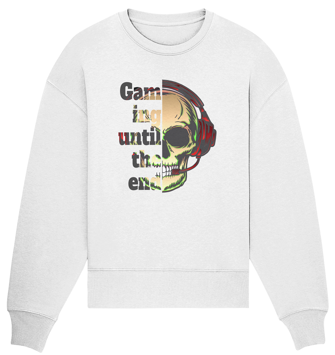 Trashball "Gaming until the end" - Organic Oversize Sweatshirt