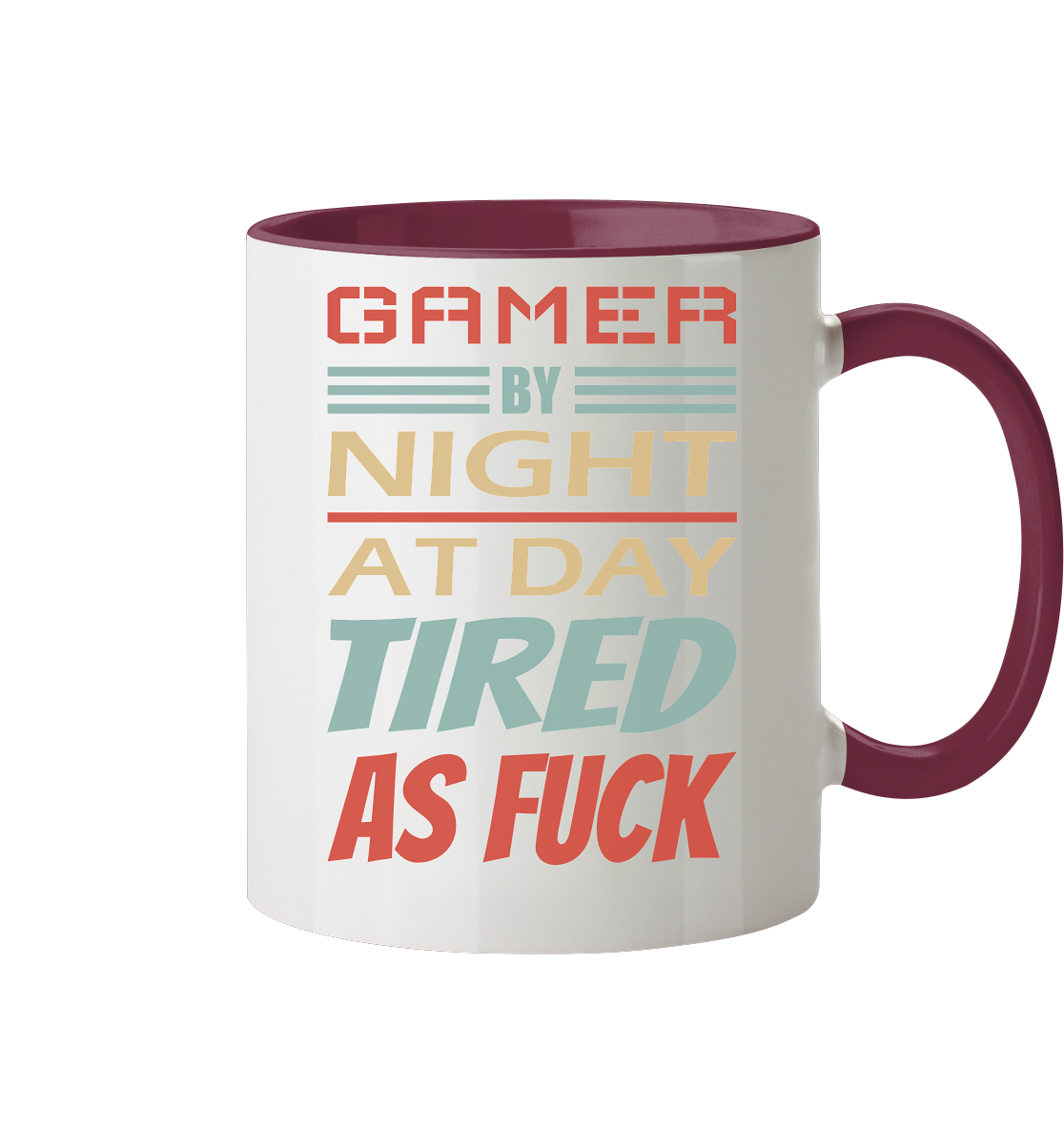 Trashball "Gamer by Night" - Tasse zweifarbig