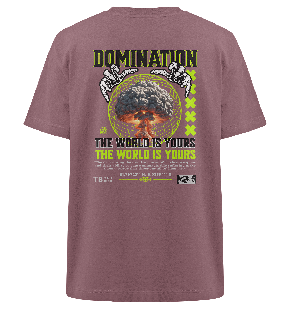 Trashball "Domination" - Heavy Oversized Organic Shirt