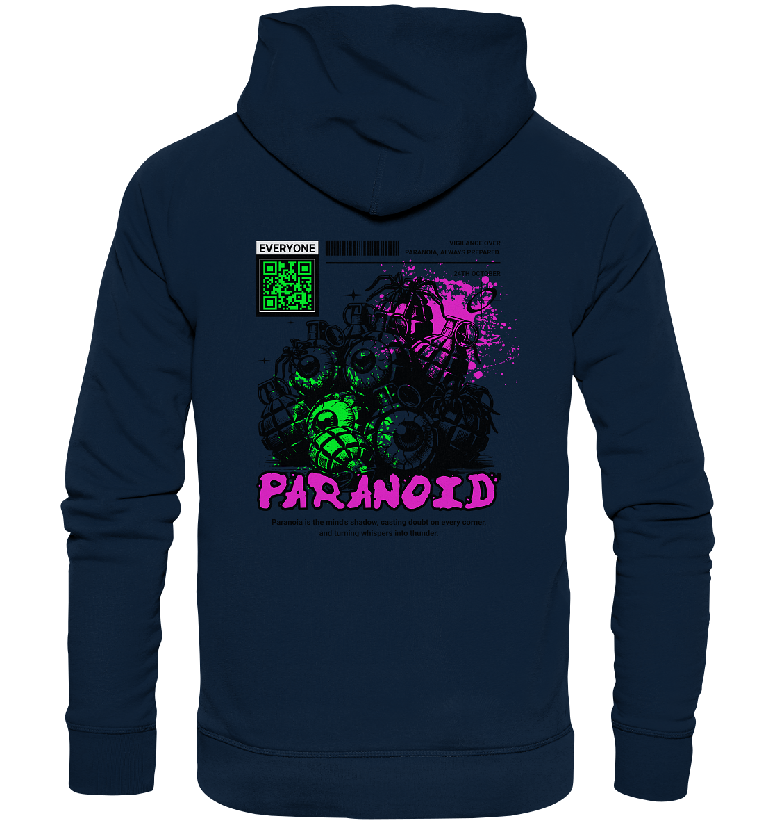 Trashball "Paranoid" - Organic Hoodie