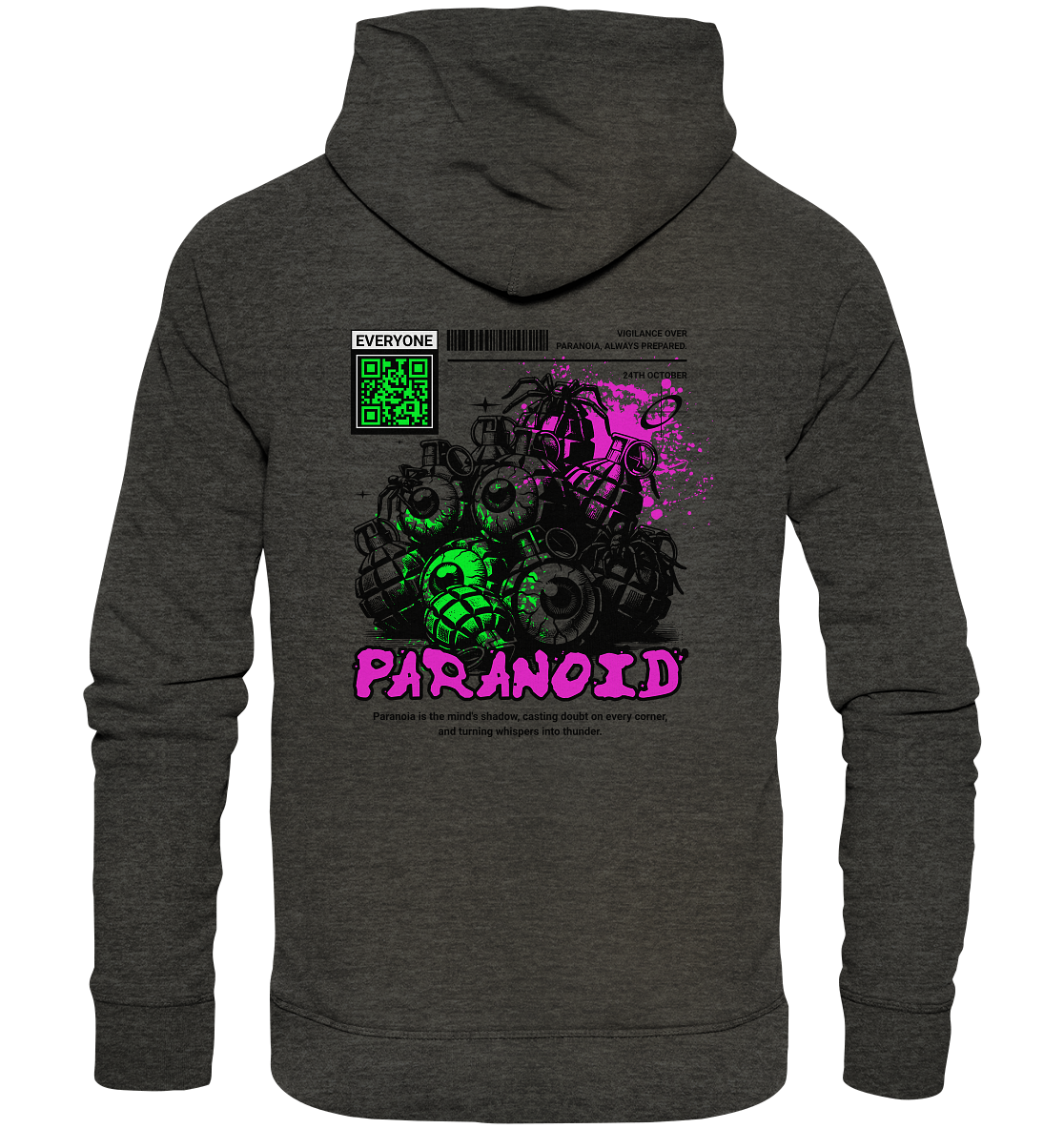 Trashball "Paranoid" - Organic Hoodie