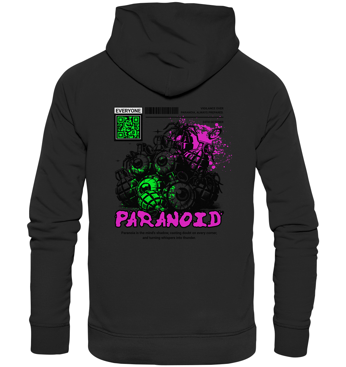 Trashball "Paranoid" - Organic Hoodie