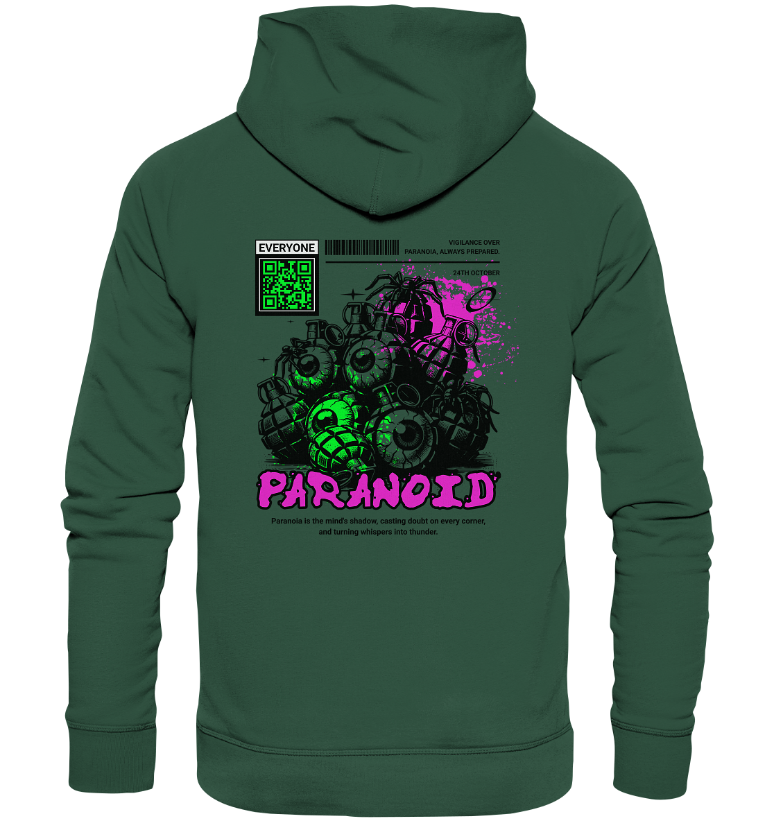 Trashball "Paranoid" - Organic Hoodie