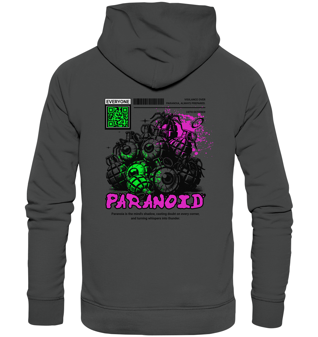 Trashball "Paranoid" - Organic Hoodie
