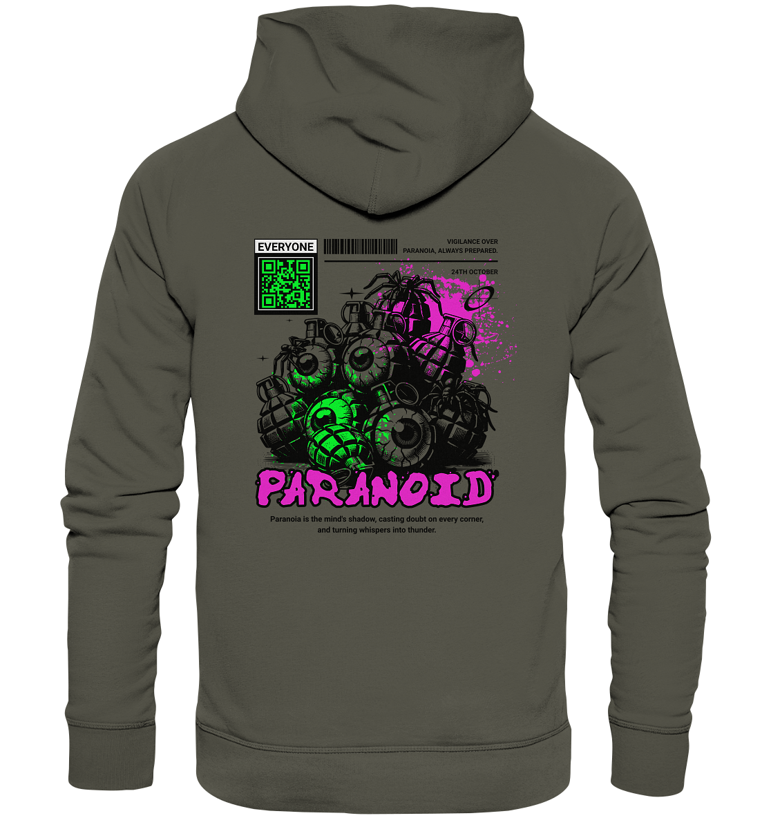 Trashball "Paranoid" - Organic Hoodie