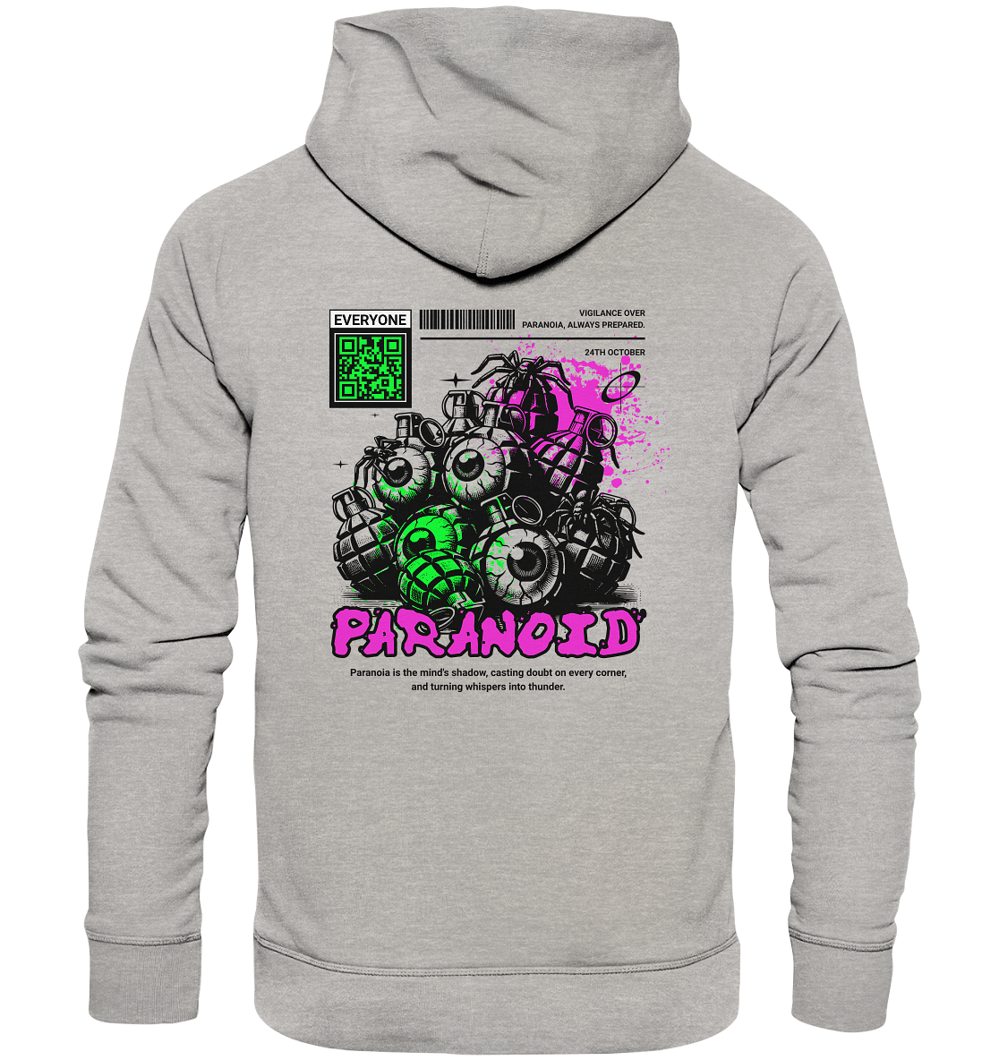 Trashball "Paranoid" - Organic Hoodie