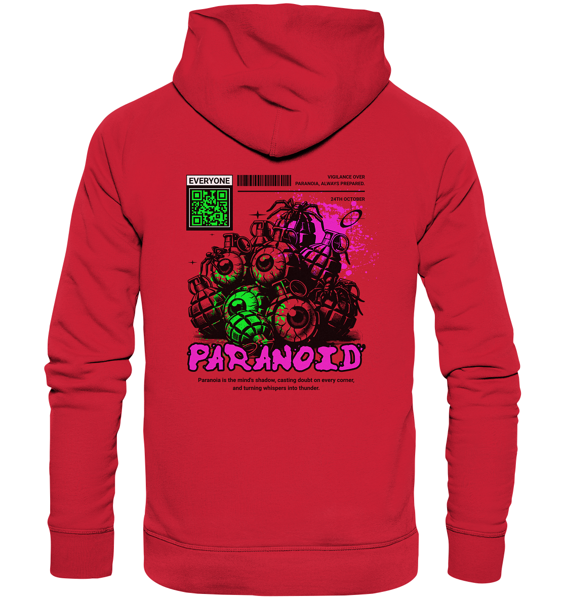 Trashball "Paranoid" - Organic Hoodie