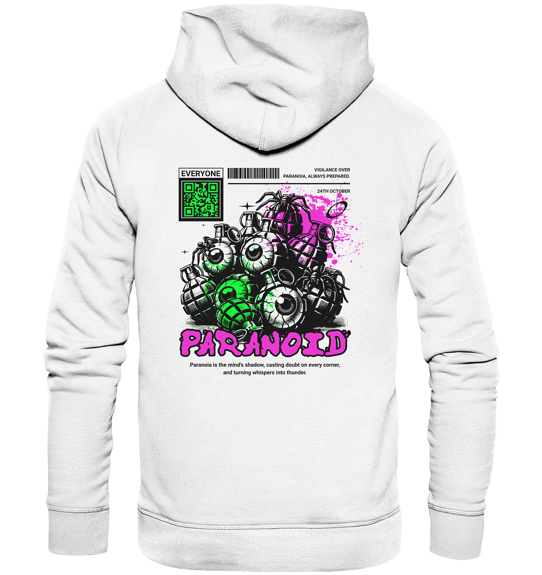 Trashball "Paranoid" - Organic Hoodie