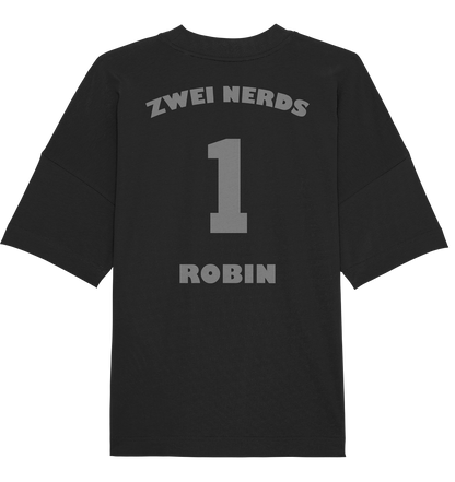 Trashball "Zwei Nerds Logo Robin" - Organic Oversize Shirt