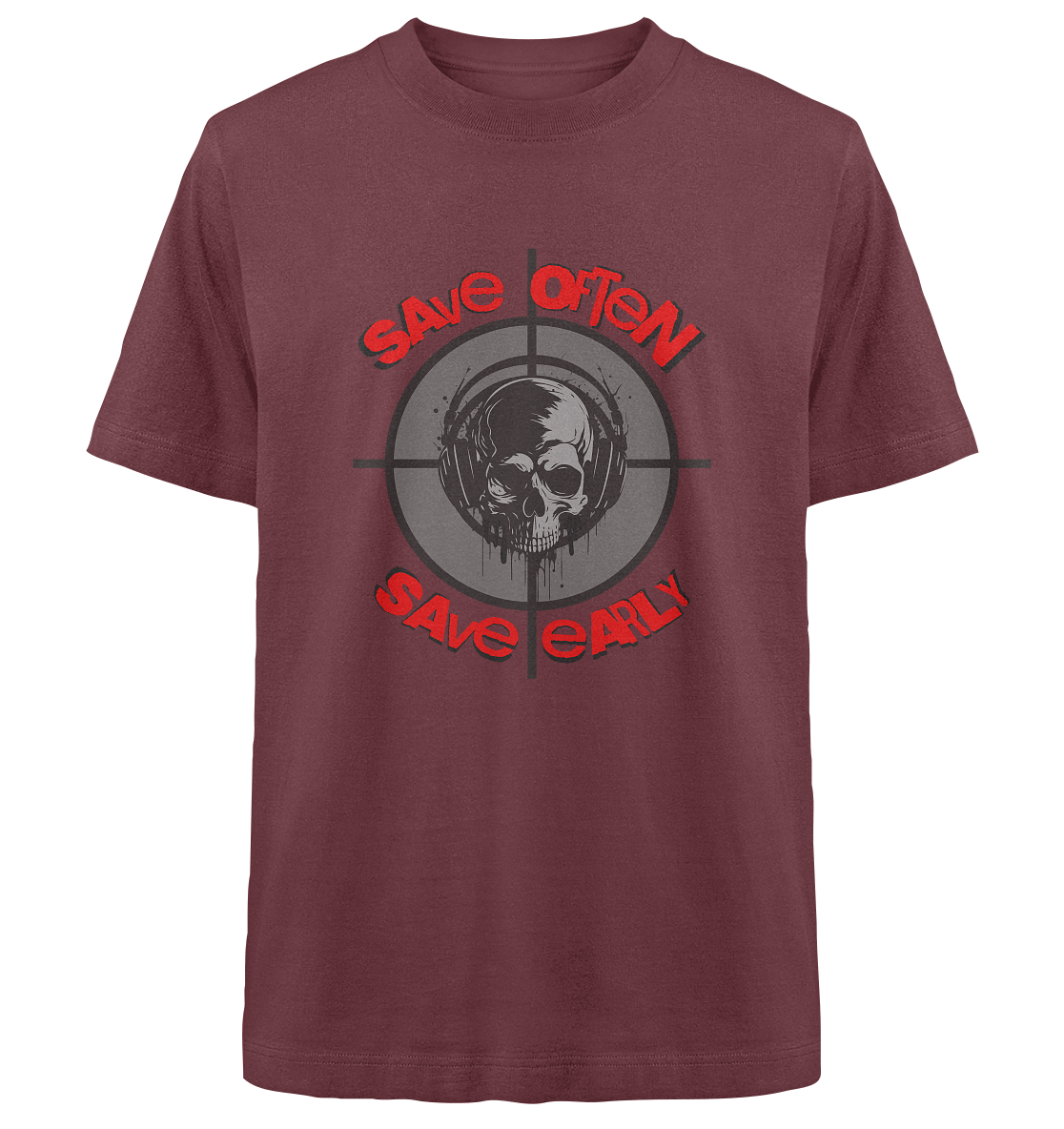 Trashball "Save Often" - Heavy Oversized Organic Shirt