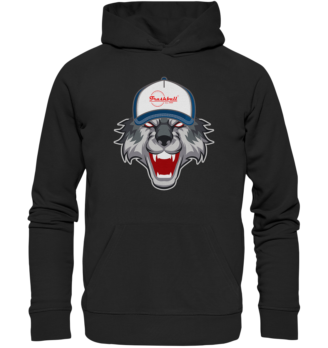 Trashball "Wolf Cap" - Organic Hoodie