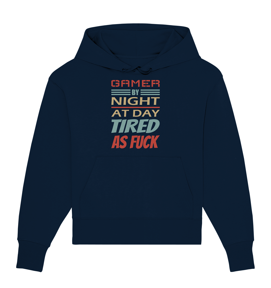Trashball "Gamer by Night" - Organic Oversize Hoodie
