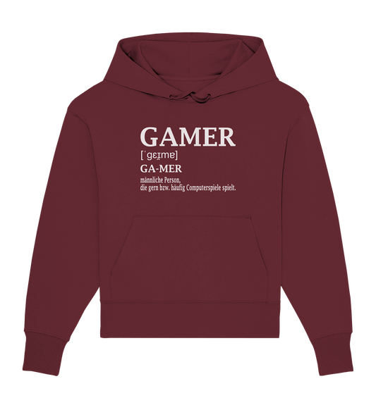 Trashball "Gamer Defintion" - Organic Oversize Hoodie