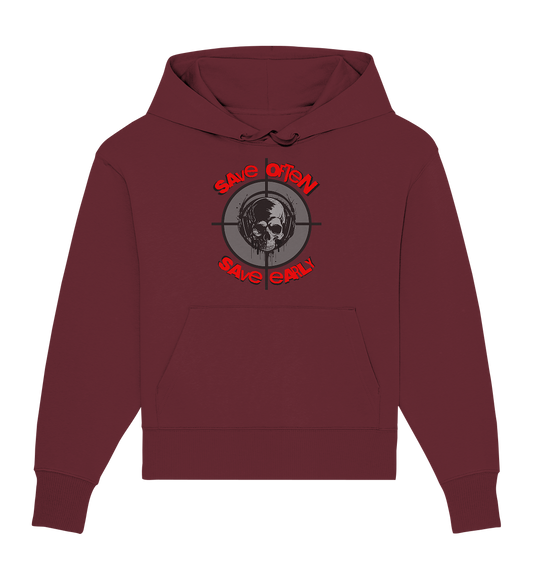 Trashball "Save Often" - Organic Oversize Hoodie