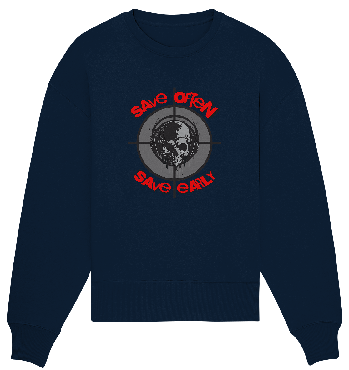Trashball "Save Often" - Organic Oversize Sweatshirt