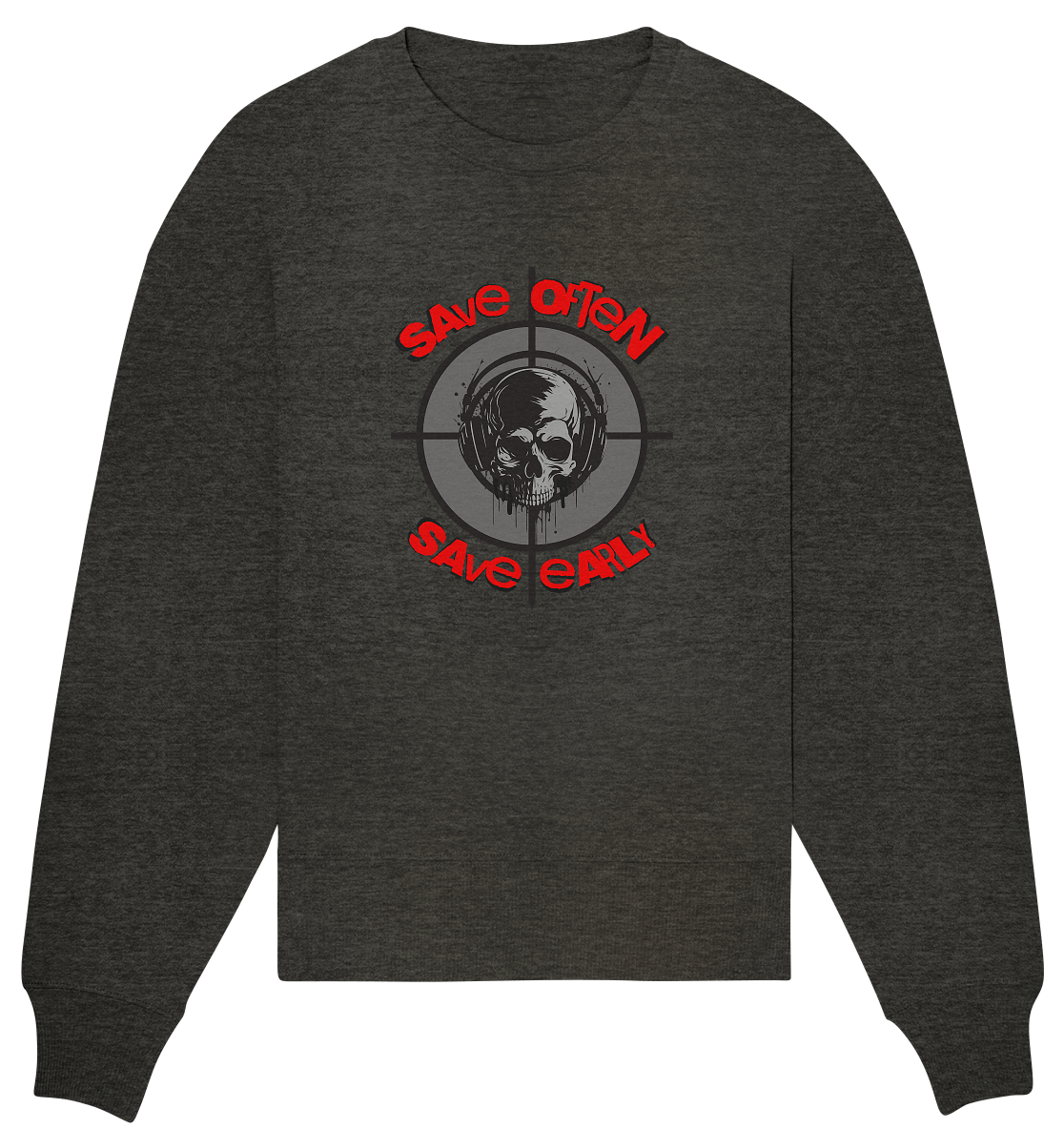 Trashball "Save Often" - Organic Oversize Sweatshirt