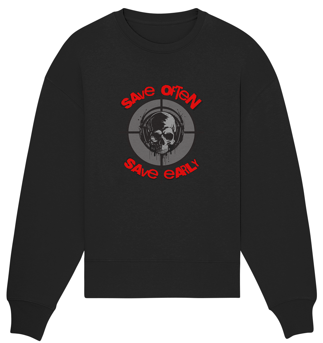 Trashball "Save Often" - Organic Oversize Sweatshirt