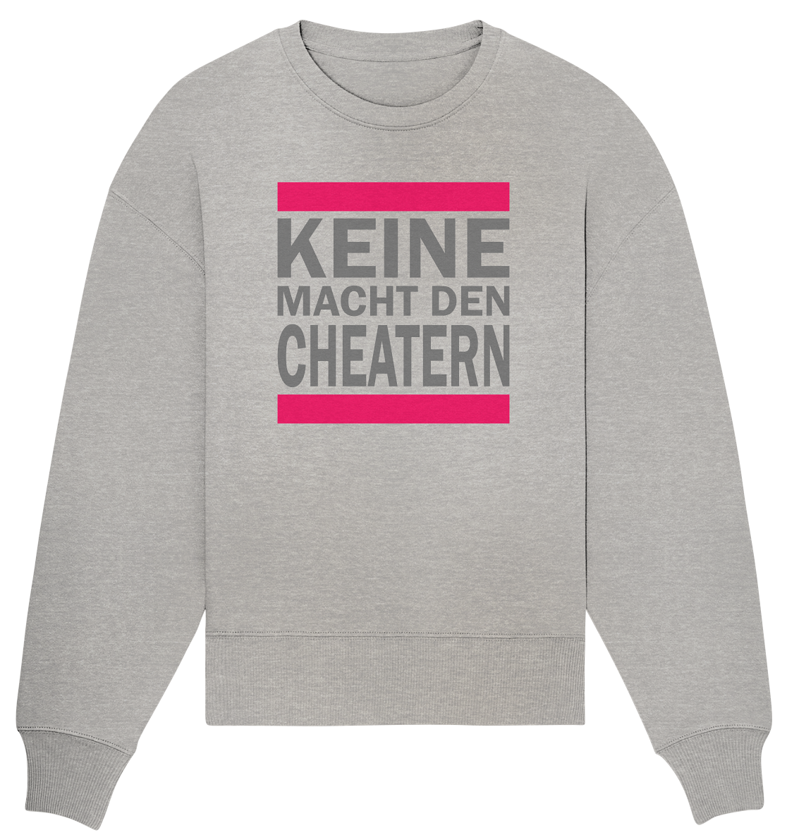 Trashball "Keine Macht den Cheatern" - Organic Oversize Sweatshirt