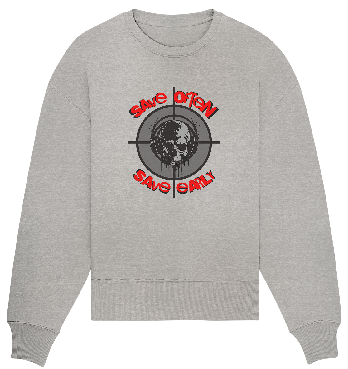 Trashball "Save Often" - Organic Oversize Sweatshirt