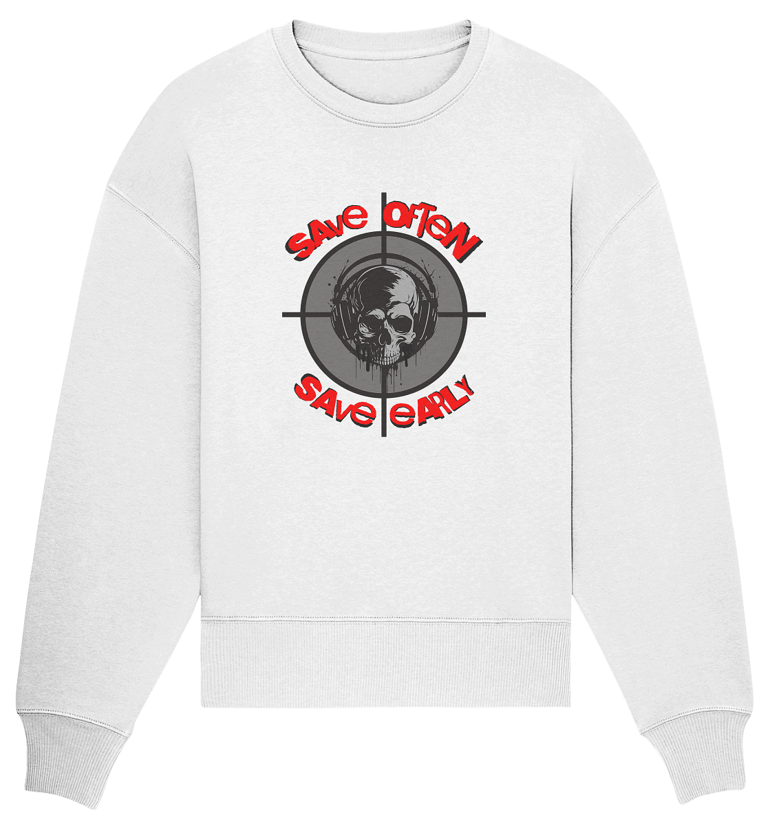 Trashball "Save Often" - Organic Oversize Sweatshirt