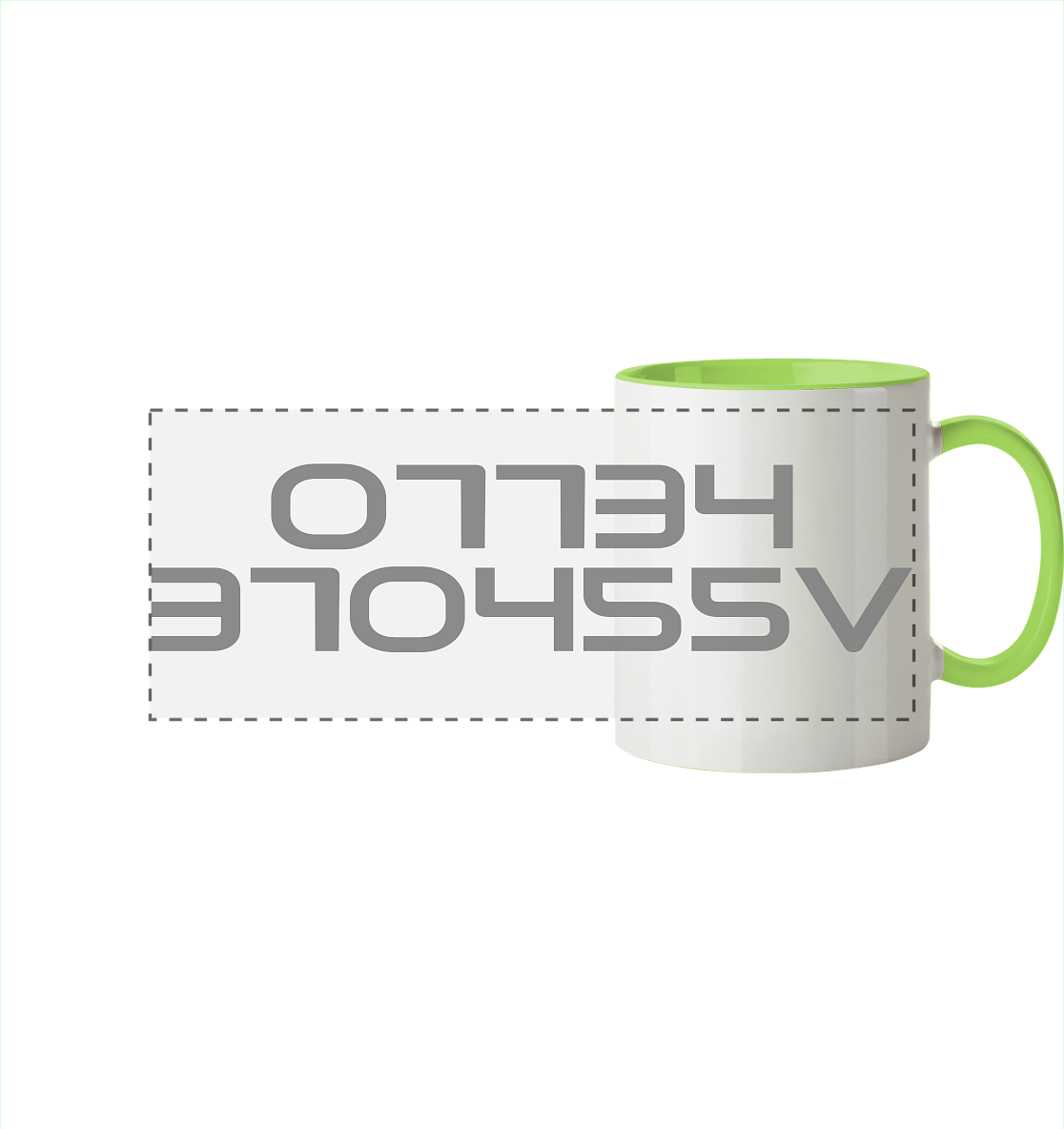 Trashball "07734" - Panorama Tasse zweifarbig