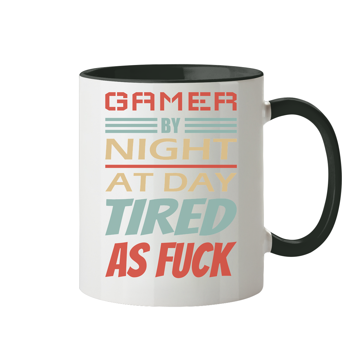 Trashball "Gamer by Night" - Tasse zweifarbig